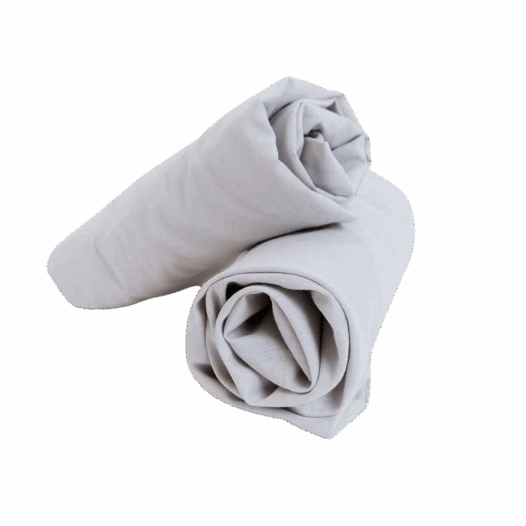 Spannbettlaken — Hellgrau (2 Stück)