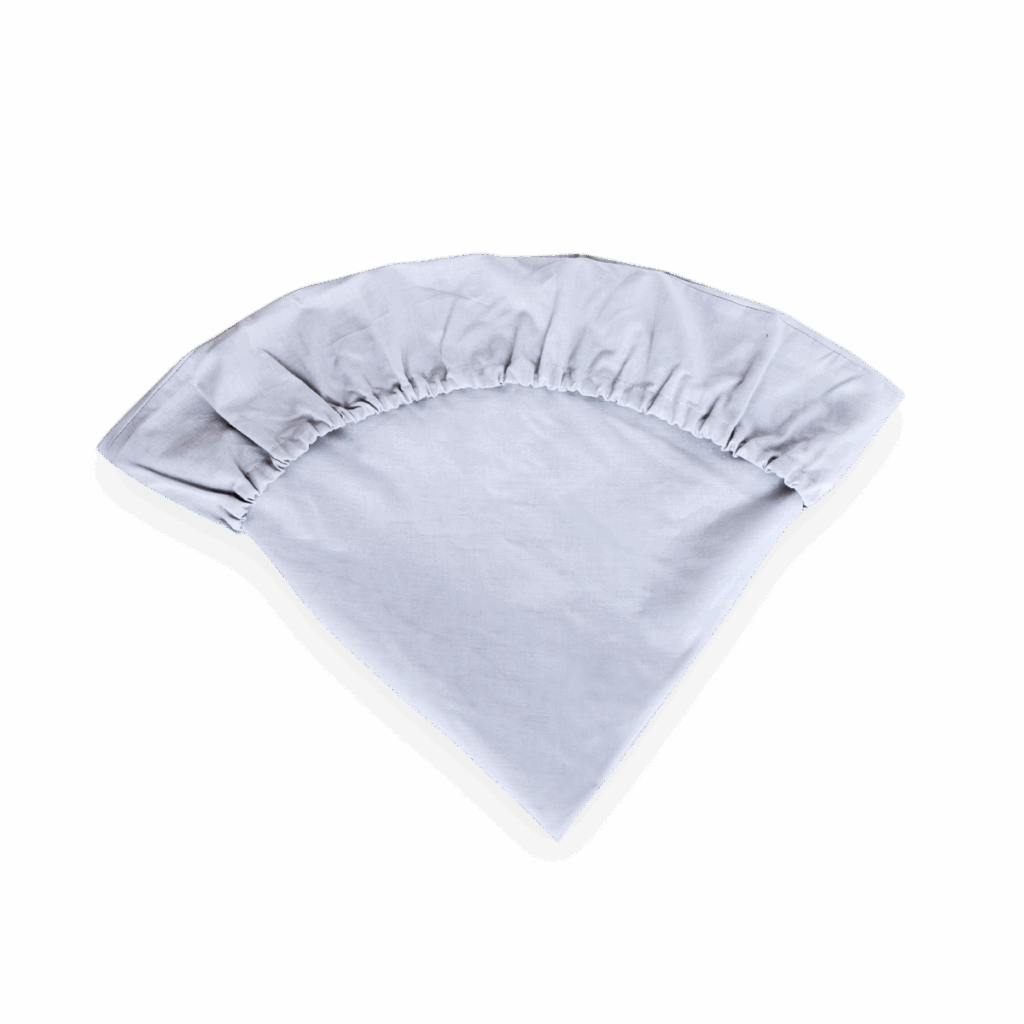 Spannbettlaken — Hellgrau